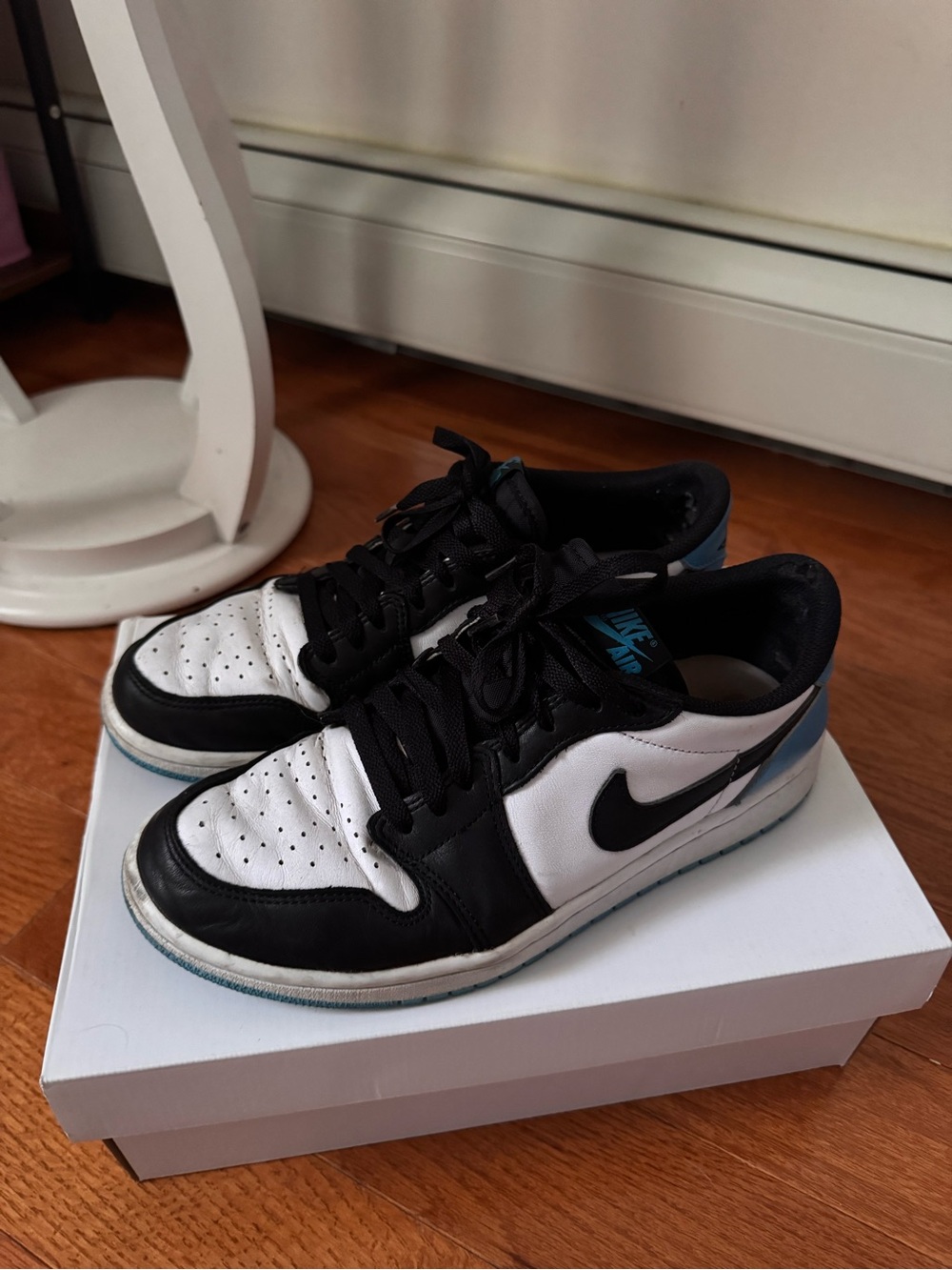 Well worn women sneakers
